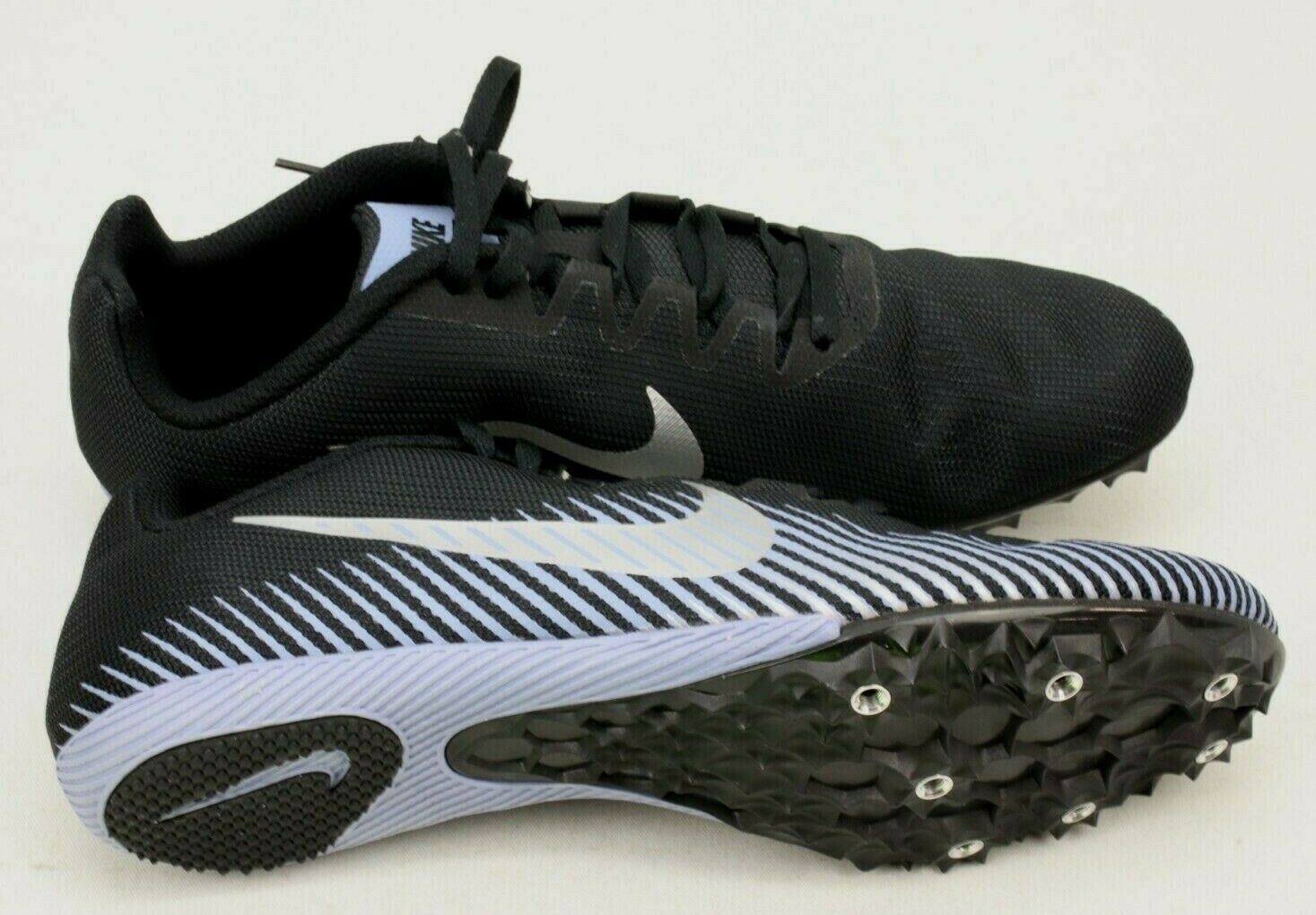 Nike Zoom Rival M Mens Black Track Field Sprint Cleats Shoes Size 8.5 Ah1020-004