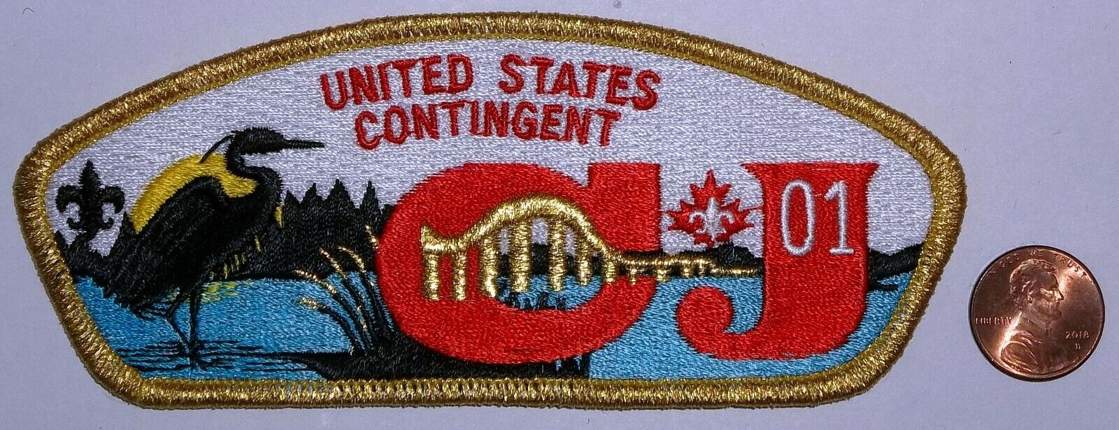Bsa Bsc 2001 United States Canadian Jamboree Contingent Seagull Pocket Patch