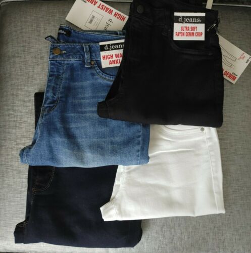 New Skinny D. Jeans Long 28" Ankle 26" Capri24" High Waist Skinny Blue Jeggings