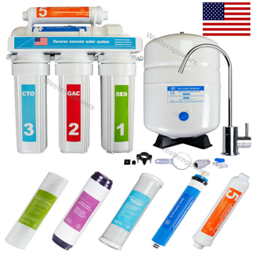 5 Stage Reverse Osmosis System - Drinking Water Filtration System - Ro Water