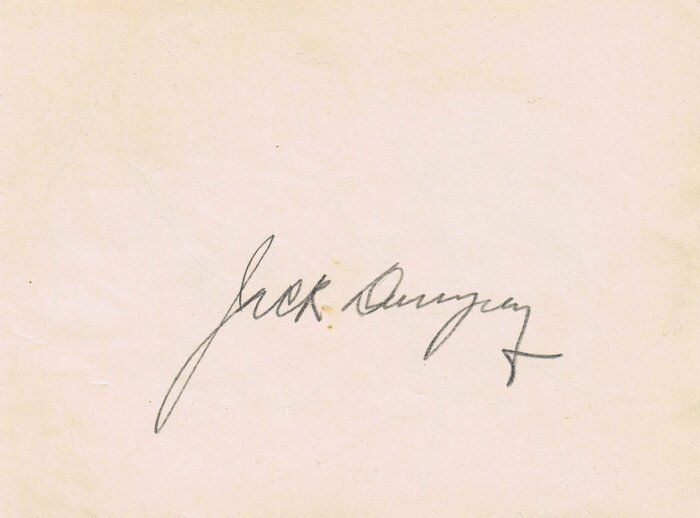 Jack Dempsey & Charles Buddy Rogers Dual Signed Album Page