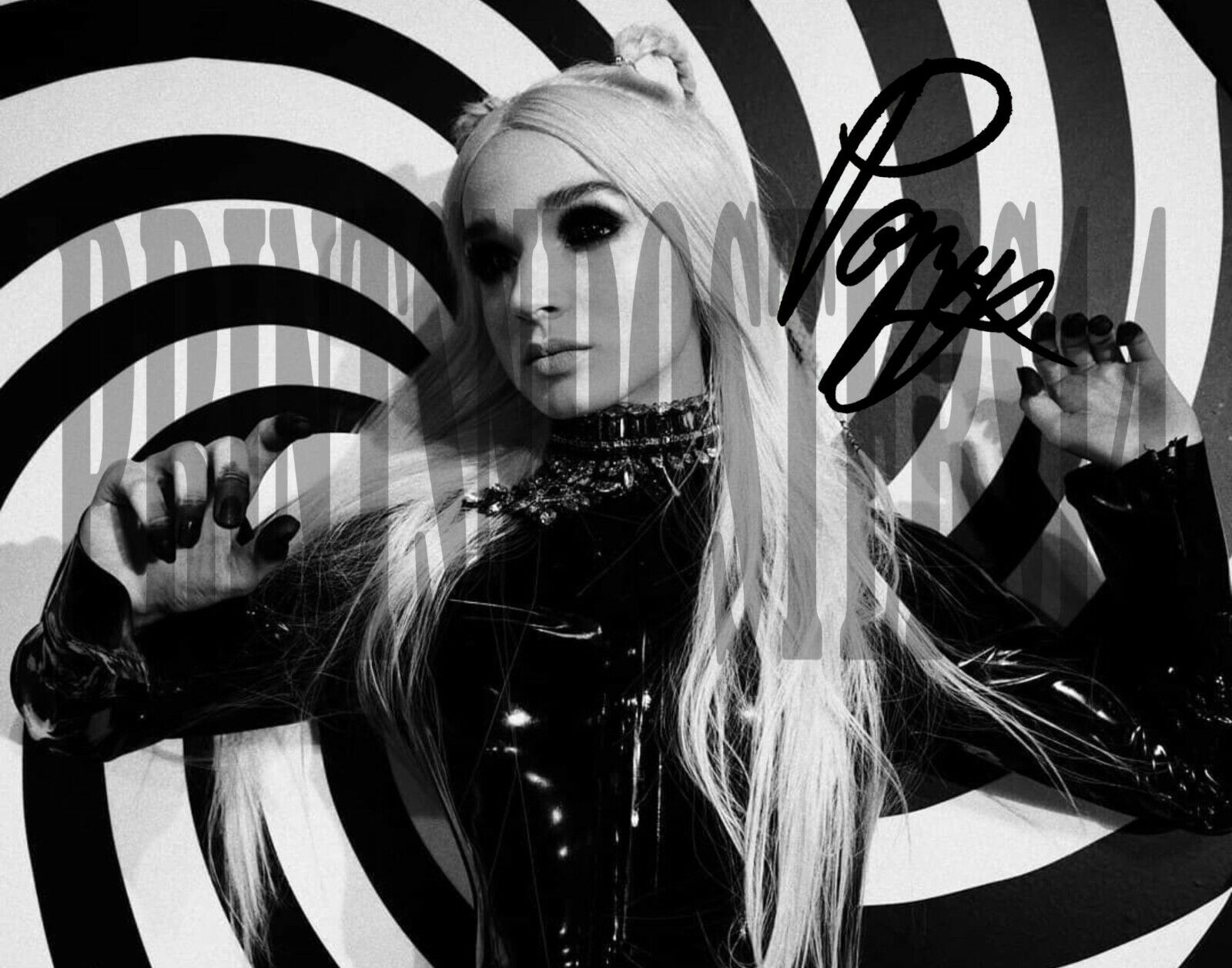 Poppy Singer Moriah Pereira 11x14 Signed Reprint Photo/poster Dark Pop Metal #2